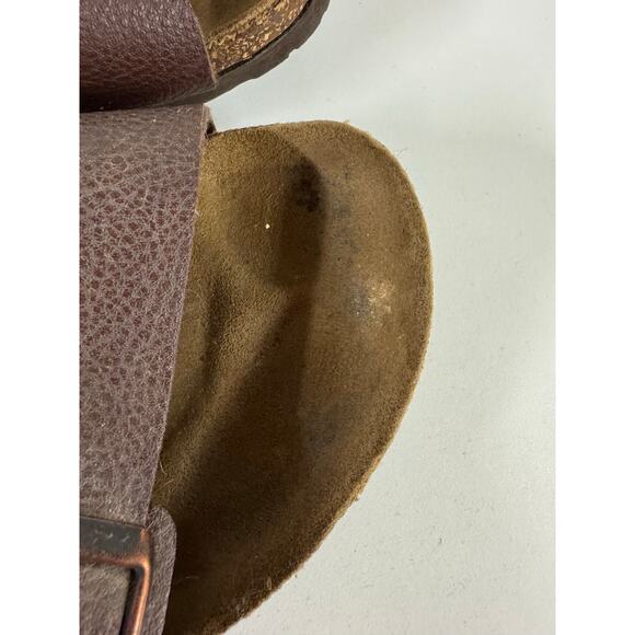 Birkenstock Sandals Men’s 9 Women’s 11 Brown Leather 42 Made in Germany Boho - Picture 7 of 8
